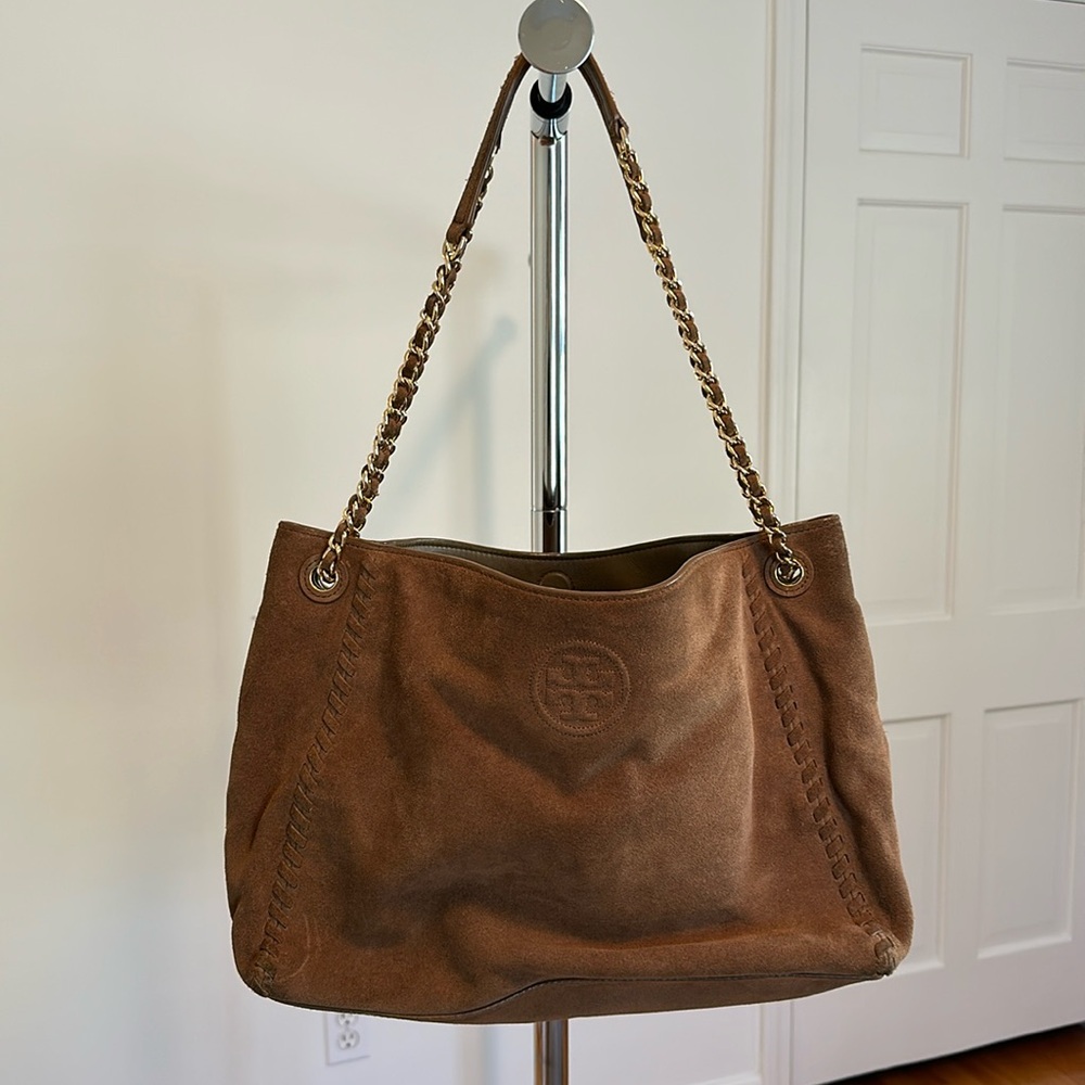 Tory Burch suede shoulder bag